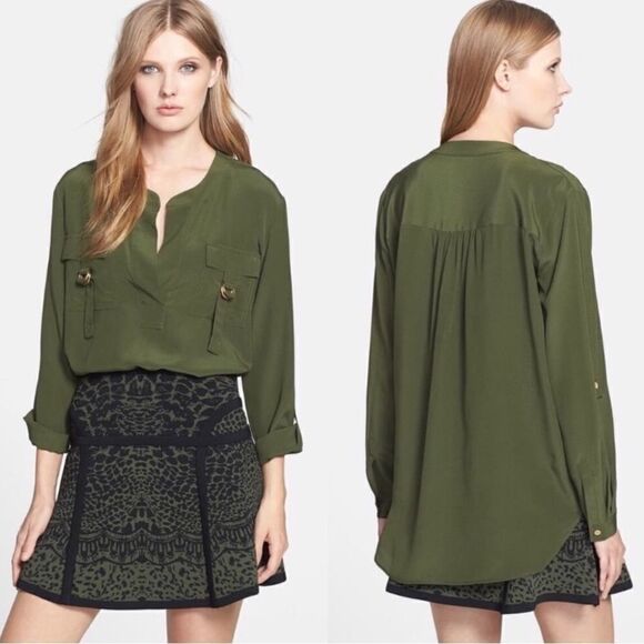 DVF Diane Von Furstenberg Silk Blouse - Picture 1 of 11